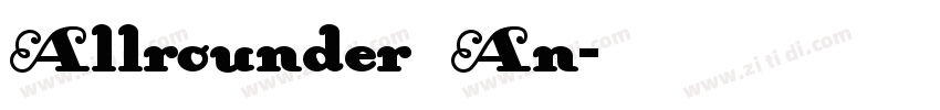 Allrounder An字体转换